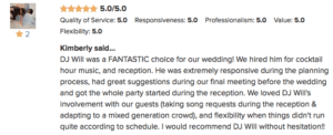 DJ Will Review by Kimberly DJ Will Review by Kimberly