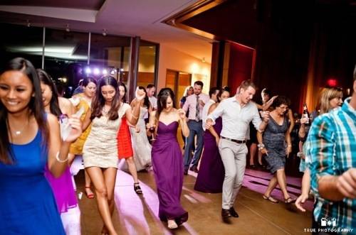 Cupid Shuffle at Scripps Seaside Forum Wedding