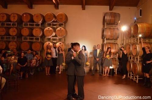 First Dance at Ponte Winery Barrel Room 