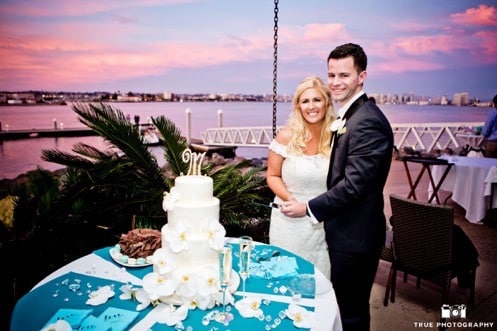 Cake Cutting at San Diego Wedding