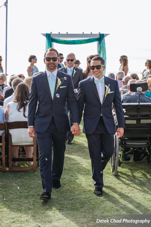 Gay Scripps Seaside Forum wedding in La Jolla