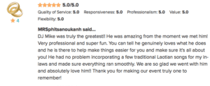 DJ MIke WeddingWire Review from Mrs S.