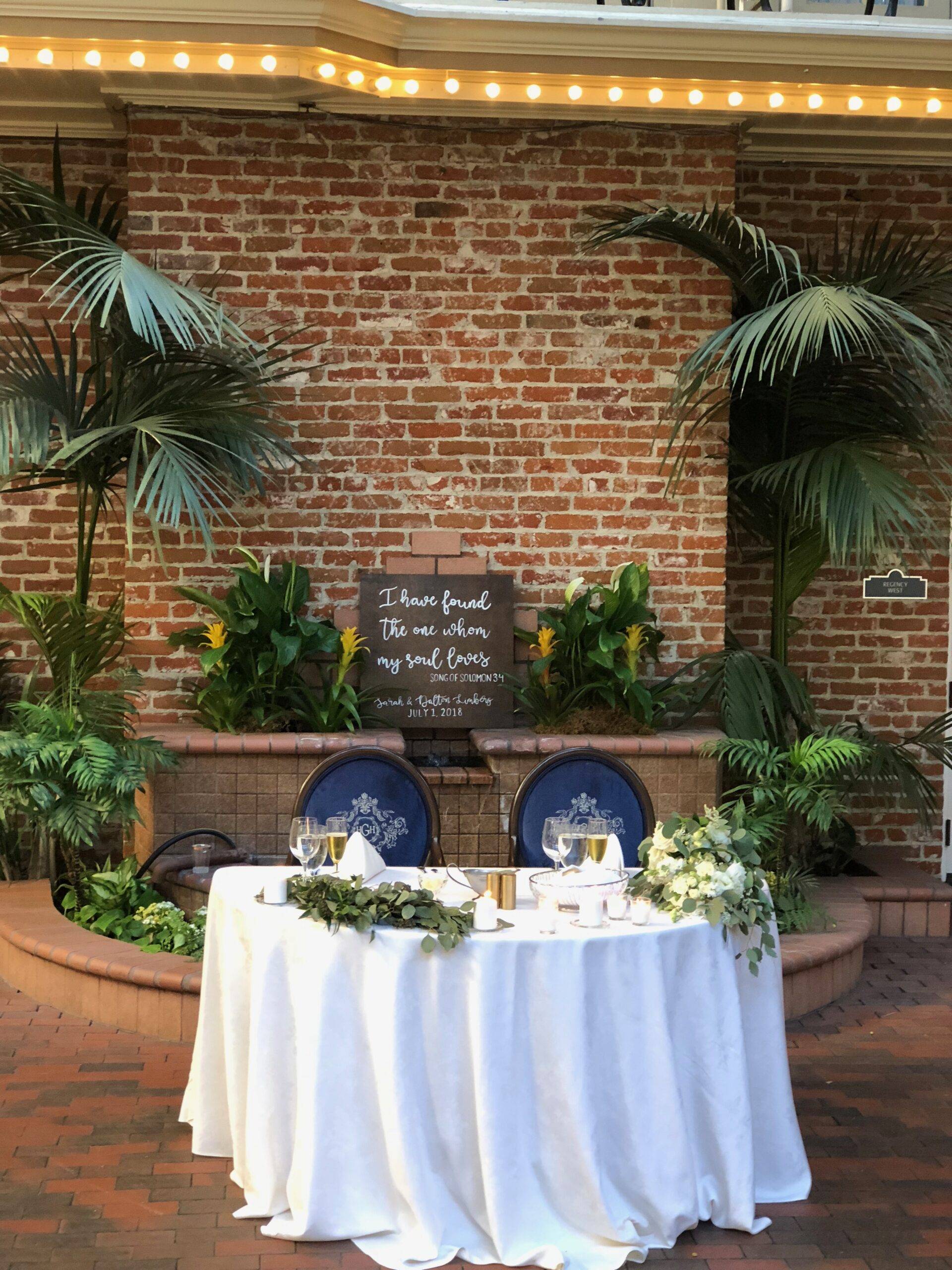 Sweetheart Table at Horton Grand