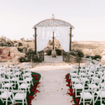 Ceremony aisle and chairs