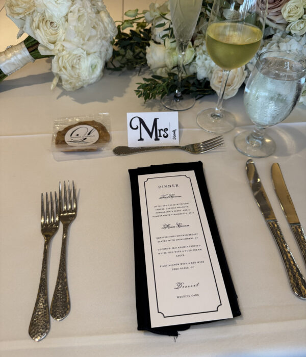 San Diego Wedding Table Setting